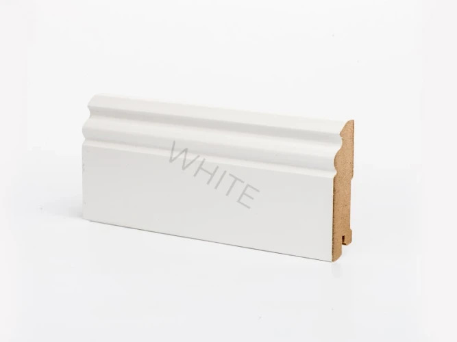 Плинтус МДФ Deartio Эконом White W 31-90 фигурный на Otdelka1.ru