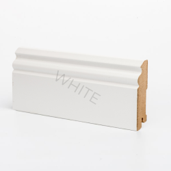 Плинтус МДФ Deartio Эконом White W 31-90 фигурный