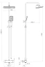 Душевая система Royce Браско RCS-121603CR, без излива, хром на Otdelka1.ru