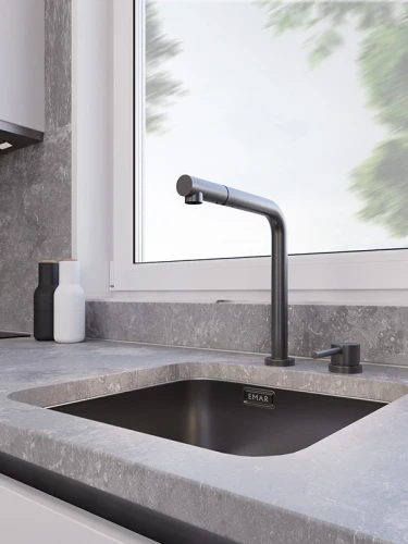 Смеситель EMAR EC-7027 ЕС - 7027 PVD Dark на Otdelka1.ru
