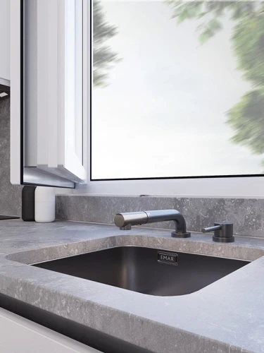 Смеситель EMAR EC-7027 ЕС - 7027 PVD Dark на Otdelka1.ru