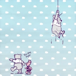 4-4025 Фотообои KOMAR "Винни Пух и Пятачок" 184х254 см бумажные