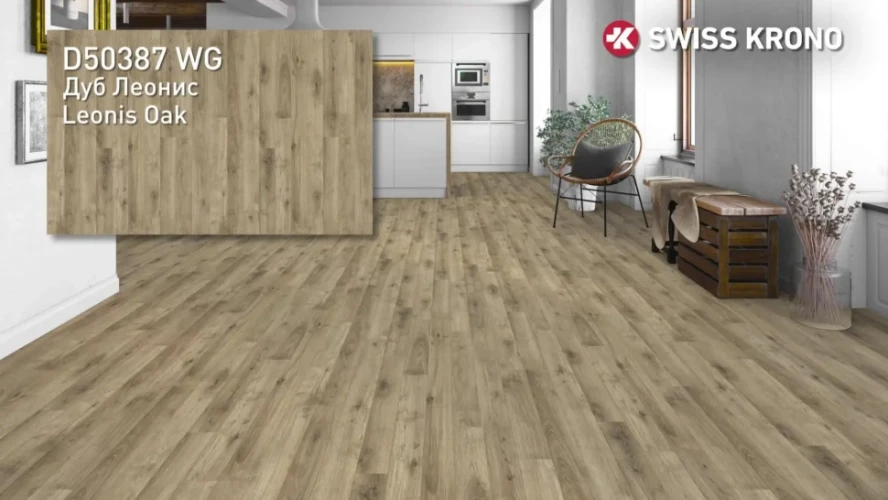 Ламинат Kronostar Caspian D50387 Дуб Леонис на otdelka1.ru