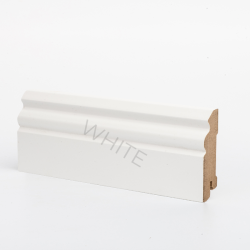 Плинтус МДФ Deartio Эконом White W  31-70 фигурный