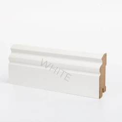 Плинтус МДФ Deartio Эконом White W  31-70 фигурный
