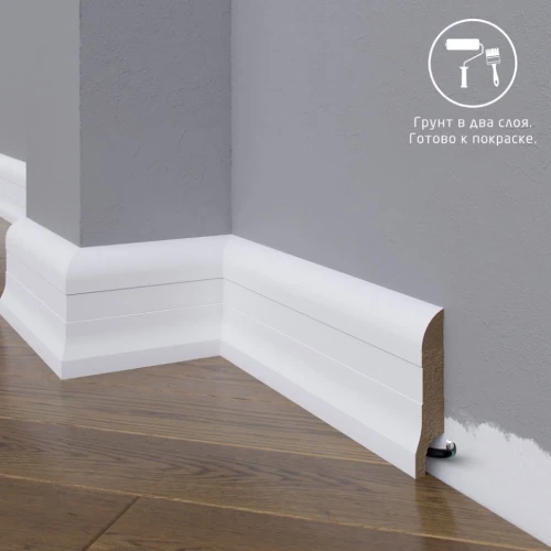 Плинтус МДФ под покраску Madest Decor 01-083-18 на Otdelka1.ru