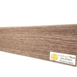 Плинтус МДФ Теквуд / Teckwood 75мм дуб бремен
