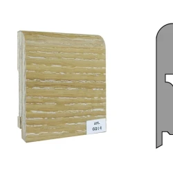 Плинтус шпонированный Finitura Dekor 100x15 №014