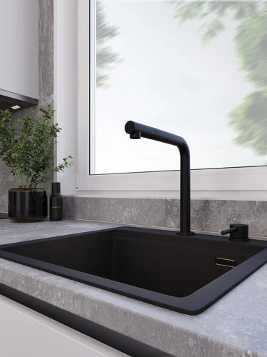 Смеситель EMAR EC-7027 ЕС - 7027 Black на Otdelka1.ru