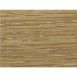 Плинтус шпонированный Педрос / Pedross Дуб затертый 80 х 18 мм