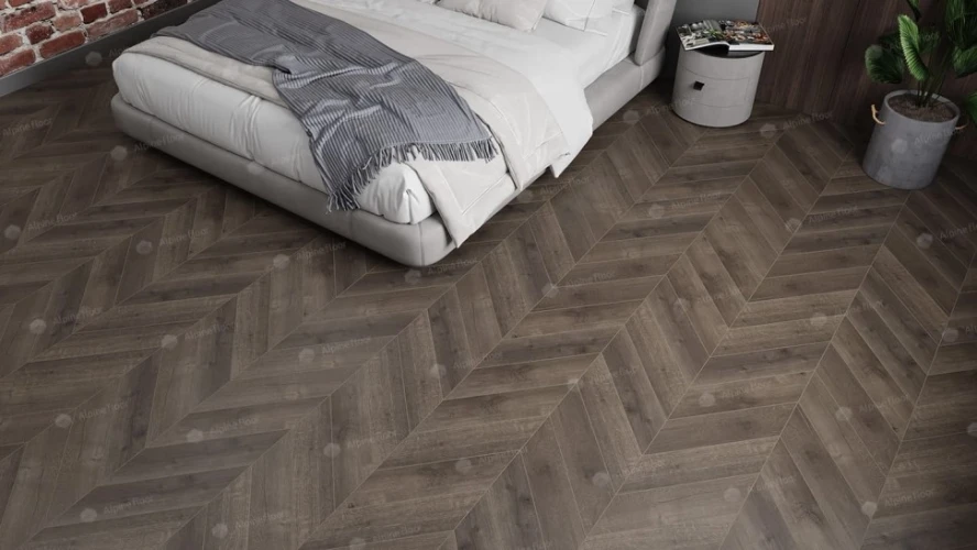Кварц-виниловая плитка Alpine floor Chevron Eco 20-9 Дуб Антарес на Otdelka1.ru