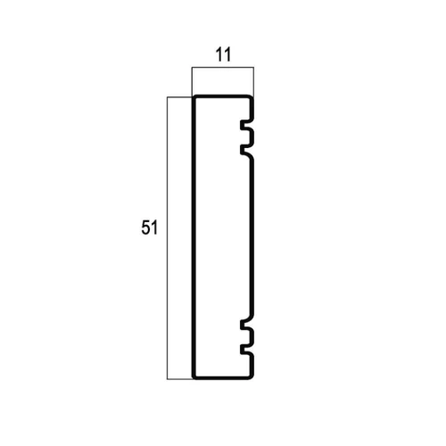 Молдинг Cosca 51 белый 156-115 на otdelka1.ru