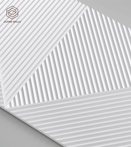 Декоративная панель Alpine Walls Geometrium ECOGR0209W Белый на otdelka1.ru