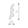 FL3 плинтус Wallstyl NMC 55х17х2000 мм на Otdelka1.ru