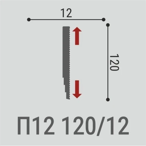 Плинтус потолочный Де-Багет П12 120-12 на Otdelka1.ru