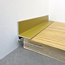 Микроплинтус Teckwood L-20 RAL1036 Золото Муар