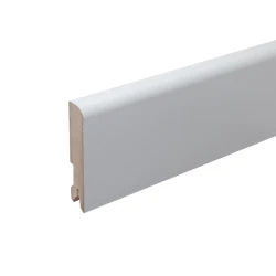 Плинтус МДФ 80 мм Bonkeel Белый под покраску