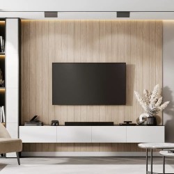 Скандинавская стеновая панель МДФ Ликорн Дуб Янтарный