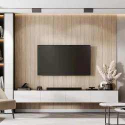 Скандинавская стеновая панель МДФ Ликорн Дуб Янтарный