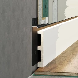 Скрытый плинтус Laconistiq Regular Черный матовый