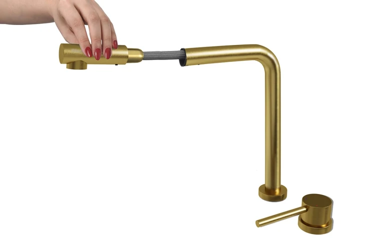 Смеситель EMAR EC-7027 ЕС - 7027 PVD Golden на Otdelka1.ru