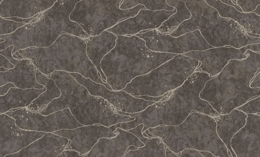 Обои МОФ Malex design Кинцуги 4208-9 черно-зол на otdelka1.ru