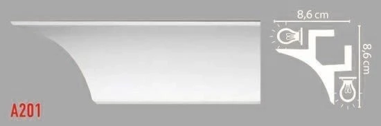 Потолочный профиль Decomaster A201 на otdelka1.ru