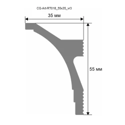 Карниз Artiva RT018 под подсветку