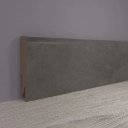 Плинтус МДФ 80 мм Bonkeel Бетон Лофт Графит