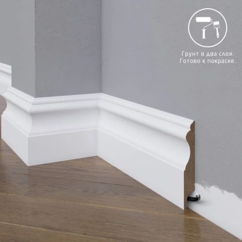 Плинтус МДФ под покраску Madest Decor 03-100-16 на Otdelka1.ru