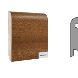 Плинтус шпонированный Finitura Dekor 70x15 Махагон