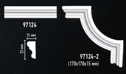 Молдинг гладкий Decomaster 97124 гибкий на otdelka1.ru
