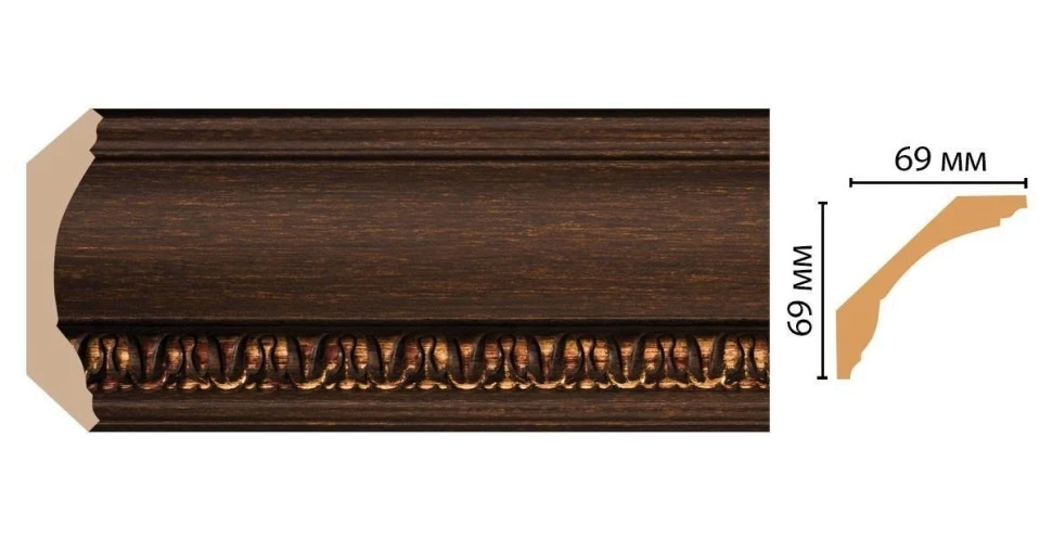 Карниз потолочный Decomaster 100C-966 2М на otdelka1.ru