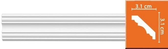 Потолочный плинтус Decomaster 96681 на otdelka1.ru