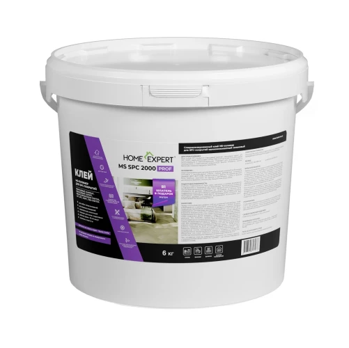 MS-клей для ПВХ и SPC покрытий Home Expert MS SPC 2000 PROF 6 кг на otdelka1.ru