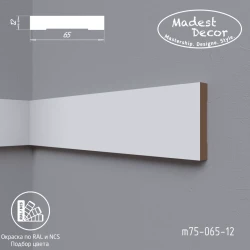 Молдинг МДФ Madest Decor М75-065-12 окрашенный по RAL/NCS