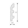 FL5 плинтус Wallstyl NMC 100х20х2000 мм на Otdelka1.ru