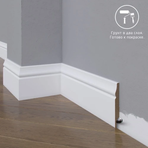 Плинтус МДФ под покраску Madest Decor 04-083-10 на Otdelka1.ru