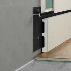 Скрытый плинтус Laconistiq Strong Черный матовый