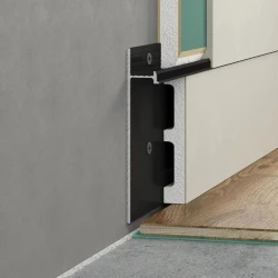 Скрытый плинтус Laconistiq Strong Черный матовый