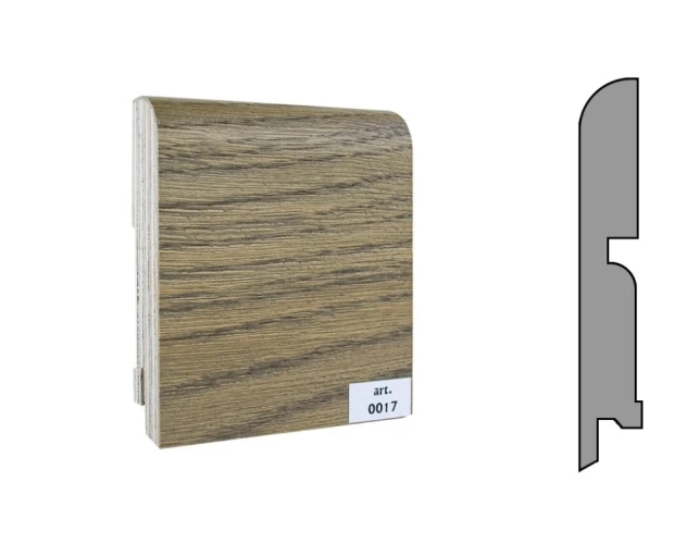 Плинтус шпонированный Finitura Dekor 100x15 №017 на Otdelka1.ru