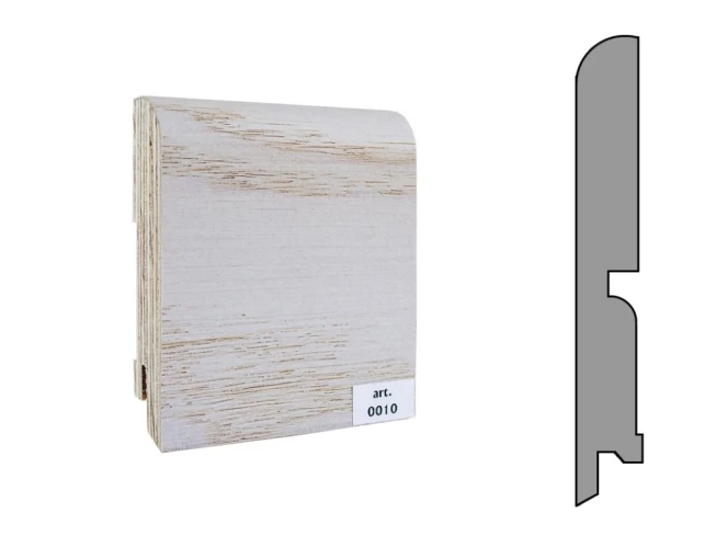 Плинтус шпонированный Finitura Dekor 120x15 прямой №010 на otdelka1.ru