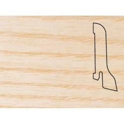 Плинтус шпонированный Педрос / Pedross Ясень 60 х 22 мм