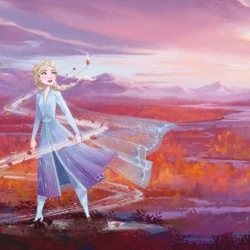 4-4104 Фотообои KOMAR "Холодное сердце: панорама" 368х127 см бумажные