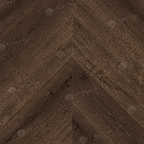 Виниловый ламинат Alpine floor Chevron Eco 18-12 Дуб Мокка на otdelka1.ru
