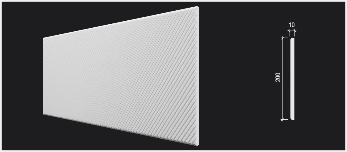 Стеновая панель 3D Decor Dizayn DD927 3м на otdelka1.ru
