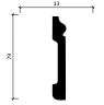 Плинтус полимерный Decor Dizayn 005-83SH на otdelka1.ru