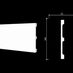 Вставка для скрытого плинтуса из дюрополимера Laconistiq 80мм