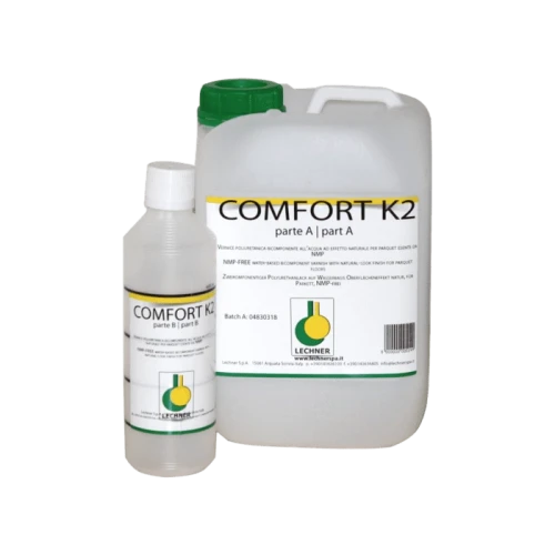 Воднодисперсионный полиуретано-акриловый финишный лак Lechner Comfort 2K 5+0,5л на Otdelka1.ru