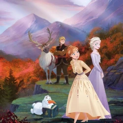 4-4105 Фотообои KOMAR "Холодное сердце: весна идет" 184х254 см бумажные